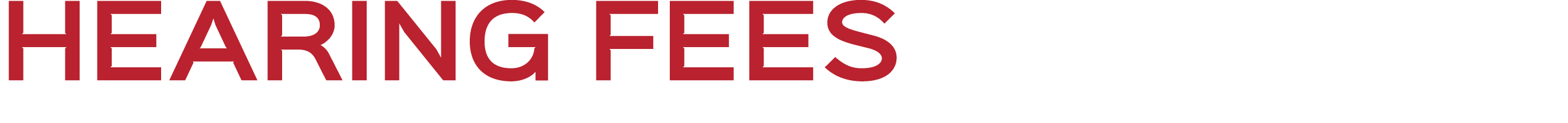 HEARING FEES
