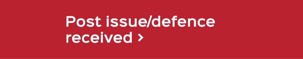 Post issue/defence received 