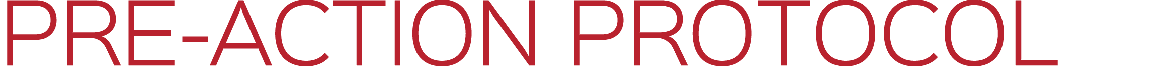 PRE ACTION PROTOCOL