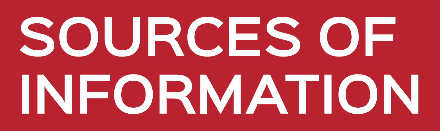 SOURCES OF INFORMATION