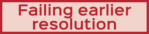 Failing earlier resolution